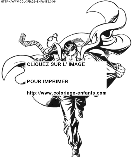 coloriage super heros superman