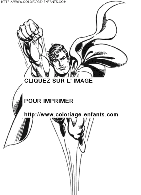 coloriage super heros superman