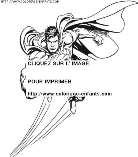 coloriage super heros superman