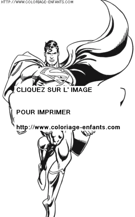 coloriage super heros superman