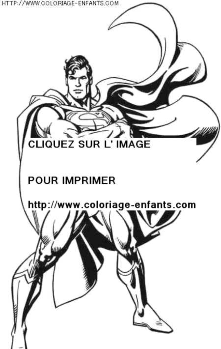 coloriage super heros superman