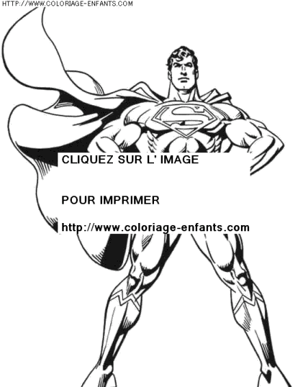 coloriage super heros superman