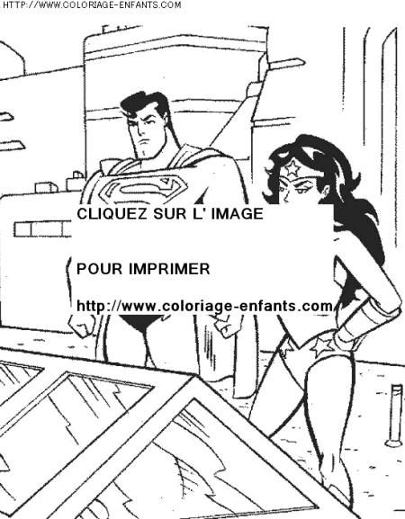 coloriage super heros superman