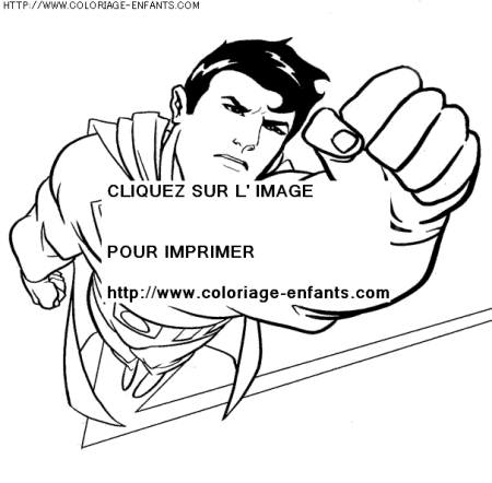 coloriage super heros superman