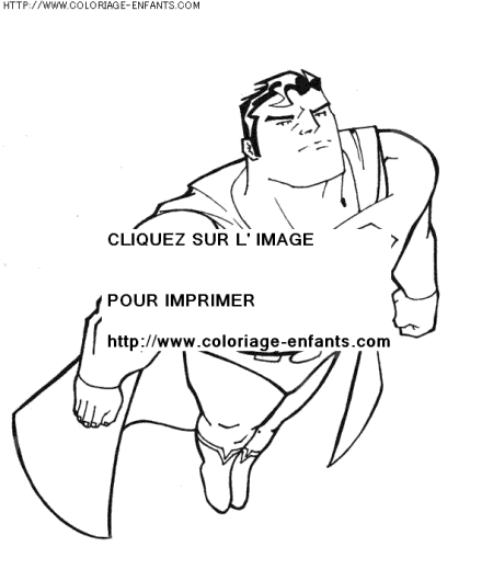 coloriage super heros superman