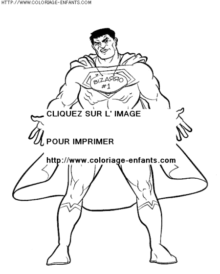 coloriage super heros superman