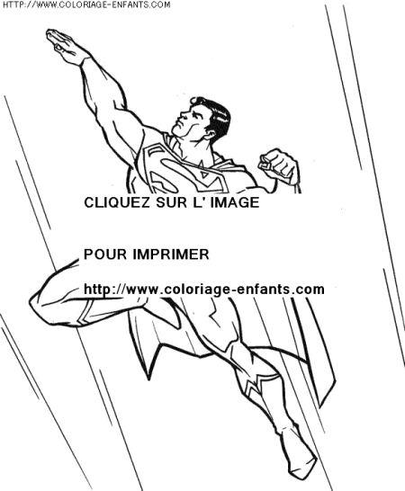 coloriage super heros superman