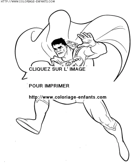 coloriage super heros superman