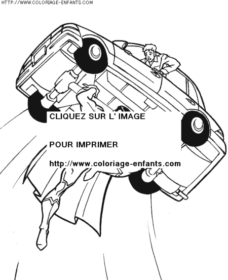 coloriage super heros superman