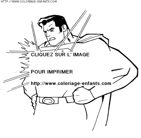 coloriage super heros superman