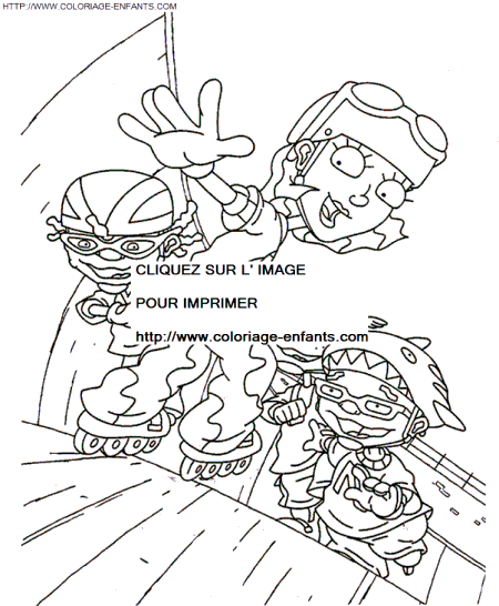 coloriage Superheros Rocket Power