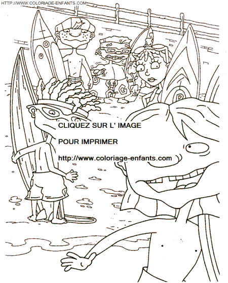 coloriage Superheros Rocket Power