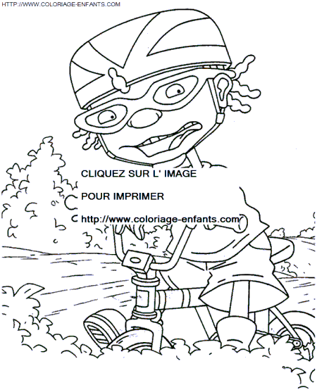 coloriage Superheros Rocket Power