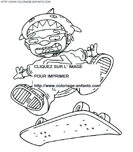 coloriage Superheros Rocket Power