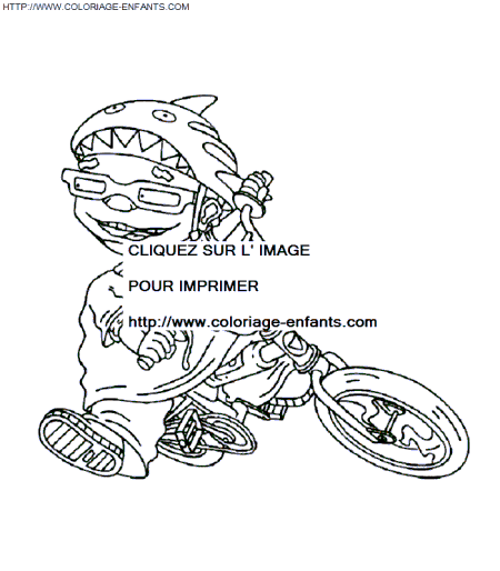 coloriage Superheros Rocket Power