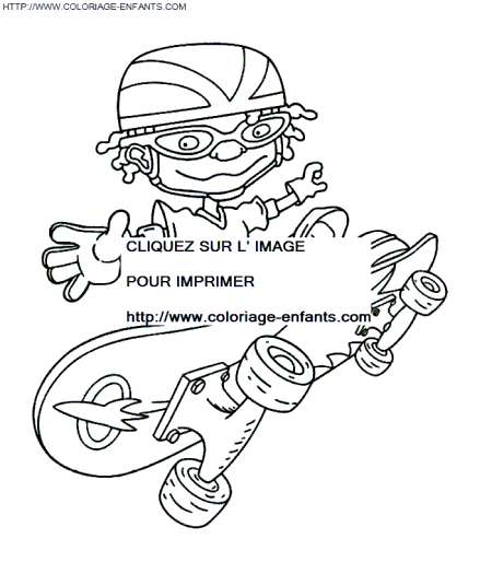 coloriage Superheros Rocket Power