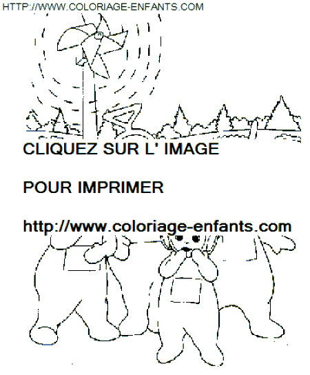 coloriage teletubbies attention au vent