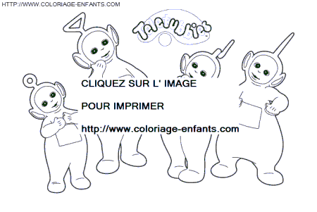 coloriage teletubbies eclates de rire