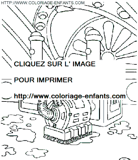 coloriage teletubbies la machine