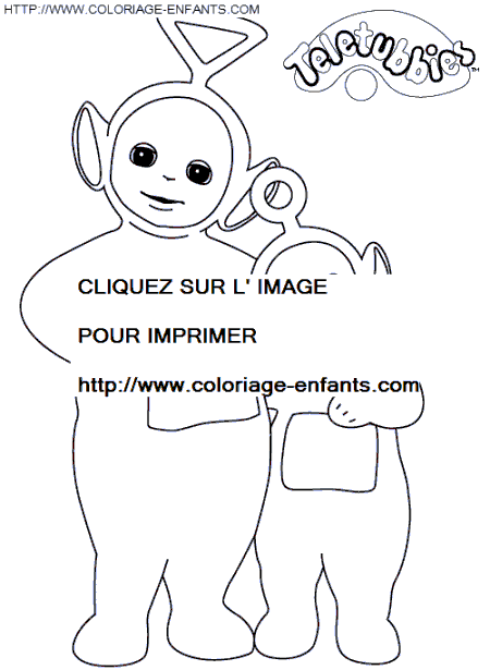 coloriage teletubbies tinky winky et po