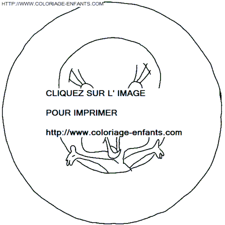 coloriage titi au milieu de la bouee