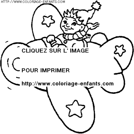 coloriage transport avion