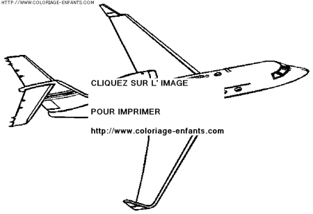 coloriage transport avion