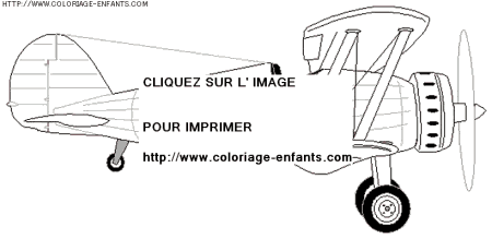 coloriage transport avion