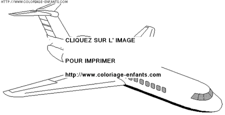 coloriage transport avion