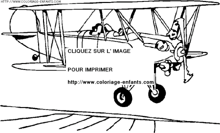 coloriage transport avion