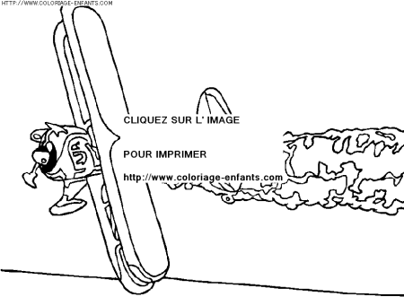 coloriage transport avion