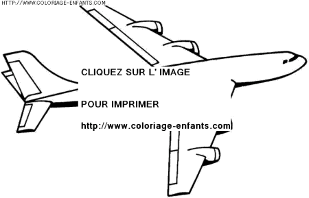 coloriage transport avion