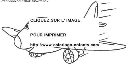 coloriage transport avion