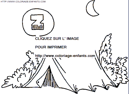 coloriage Transport Camping