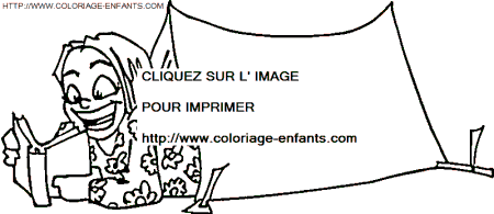 coloriage Transport Camping