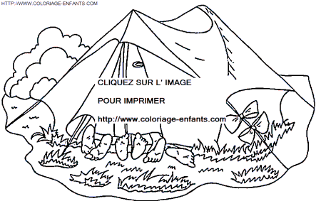 coloriage Transport Camping