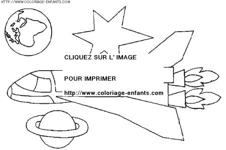 coloriage transport fusees