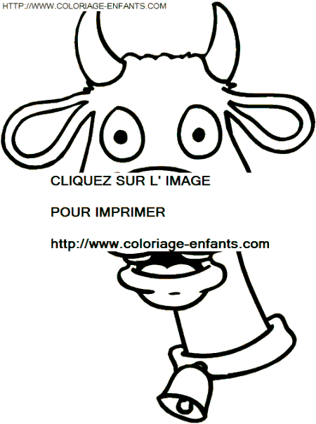 coloriage vaches