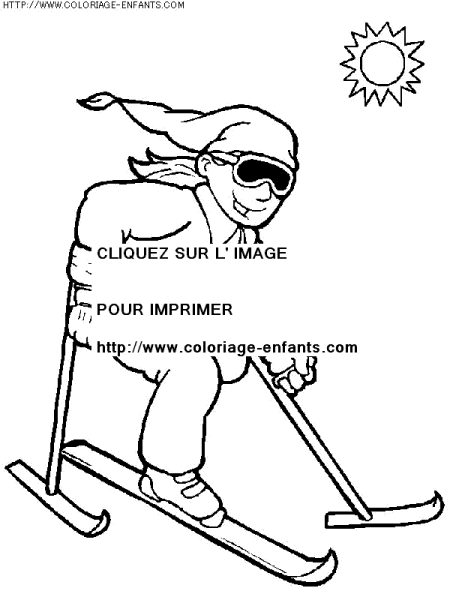 coloriage vie quotidienne sports