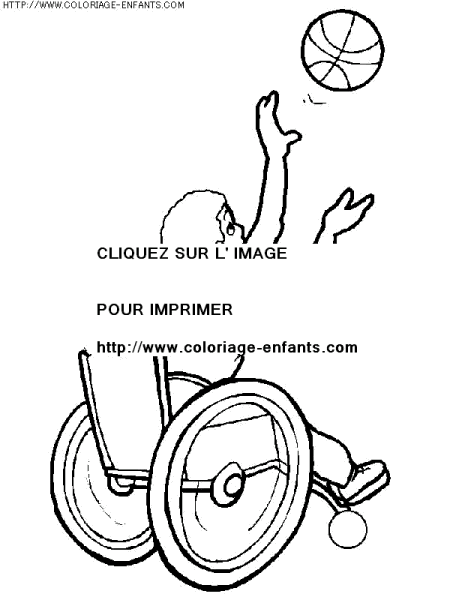 coloriage vie quotidienne sports