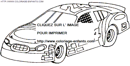 coloriage voiture de rallye