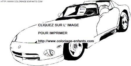 coloriage voiture de sport