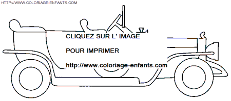 coloriage voiture debut de siecle