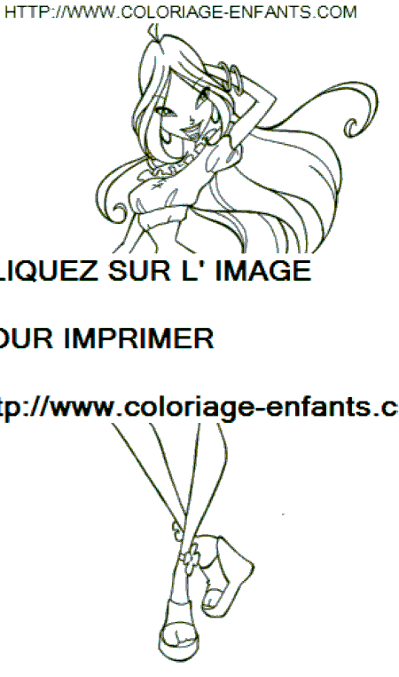 coloriage winx bloom me voila