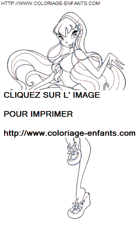 coloriage winx flora me voila