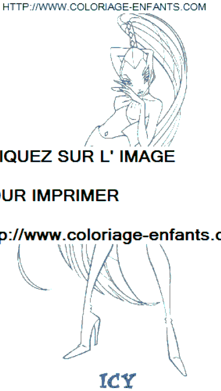 coloriage winx icy