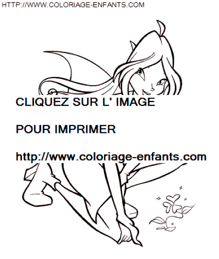 coloriage winx stella a trouve la solution