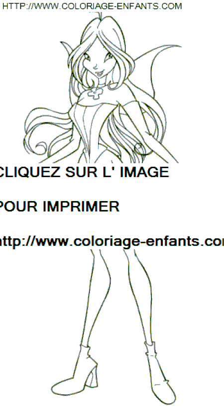 coloriage winx stella prete a l assaut