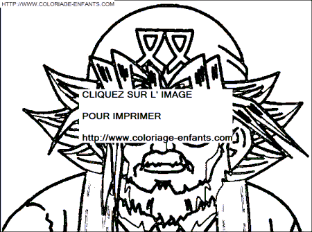 coloriage yu gi oh grand pere