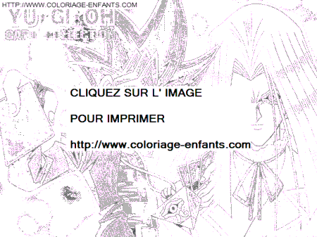 coloriage yu gi oh le jeu